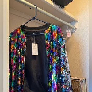 RESA Black Satin Jacket